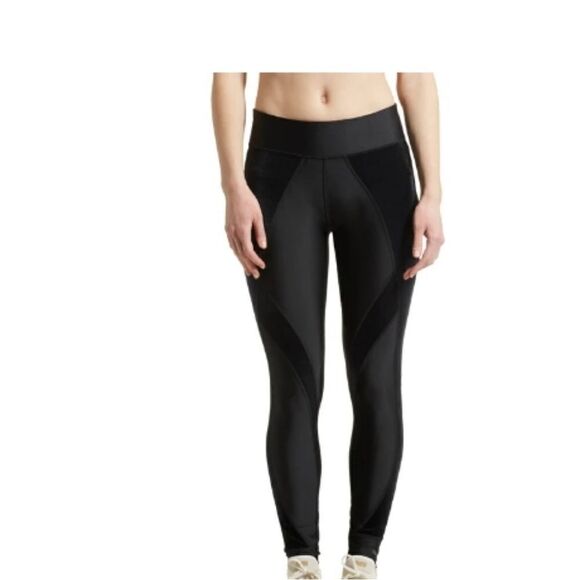 PUMA EXPLOSIVE TIGHT VELVET LEGGINGS IN BLACK - Picture 1 of 11